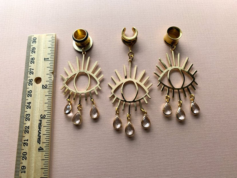 18k Bejeweled Golden Eyes
