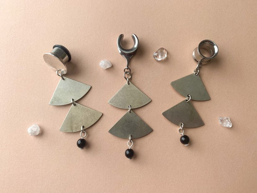 2-Tier Antique Silver Earrings