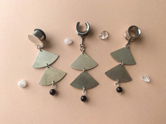 2-Tier Antique Silver Earrings