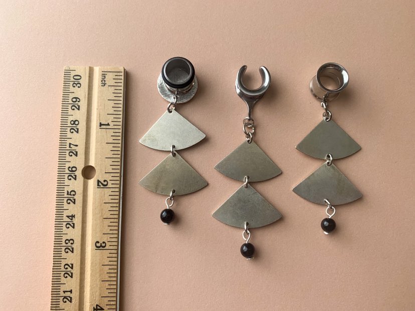 2-Tier Antique Silver Earrings