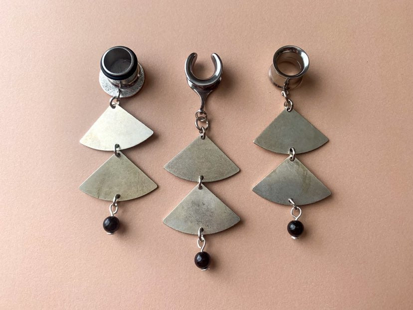 2-Tier Antique Silver Earrings