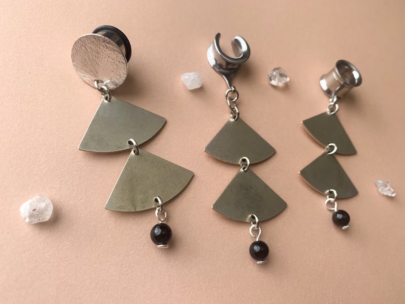 2-Tier Antique Silver Earrings