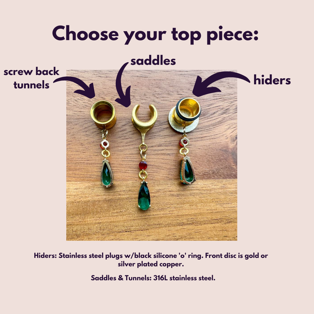 Dainty Red & Green Drops