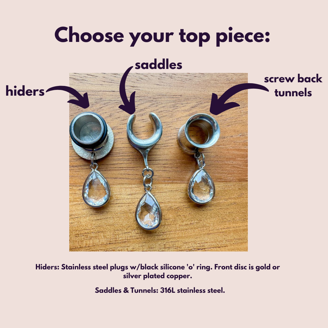 Mini Silver Glass Drops