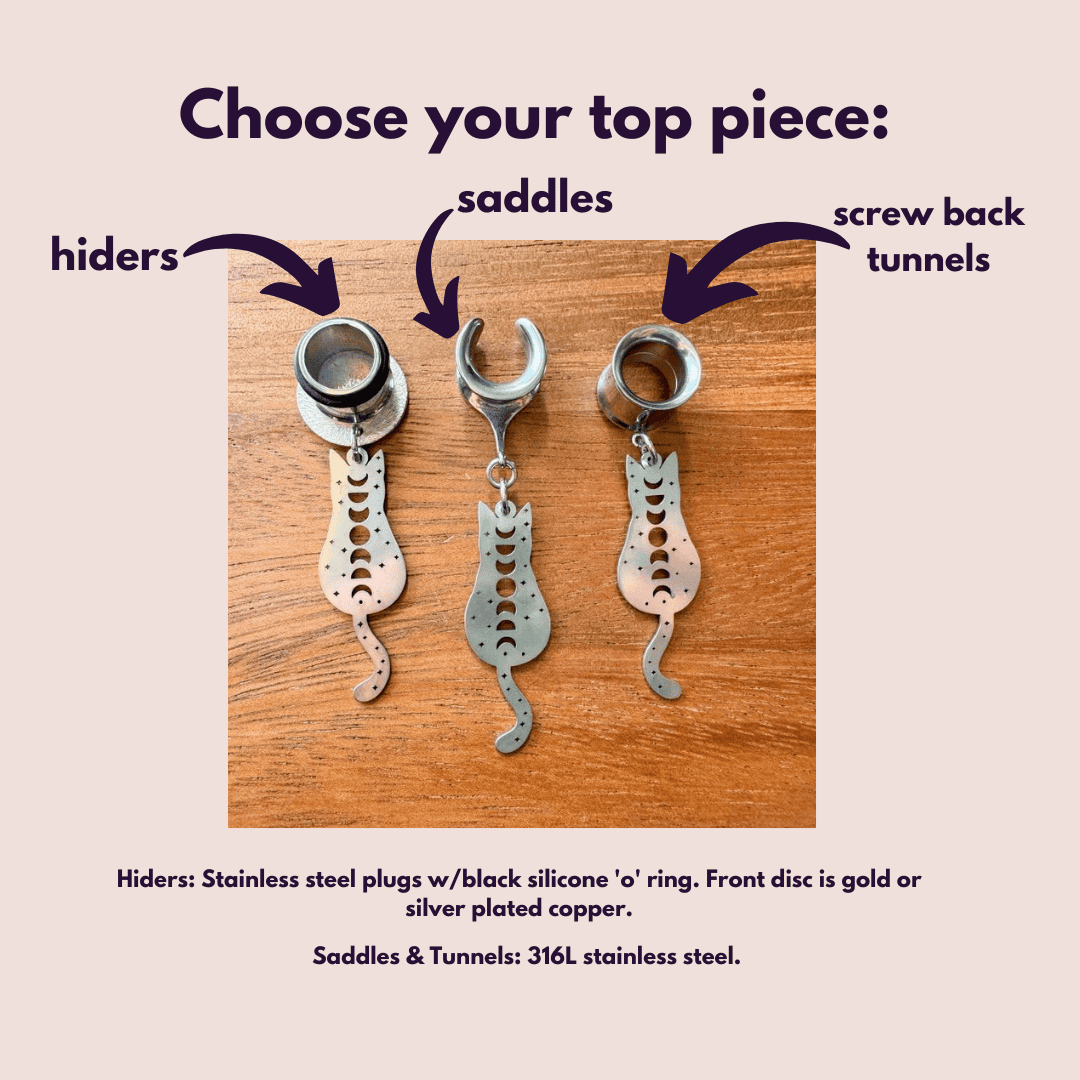 Stainless Steel Celestial Cats