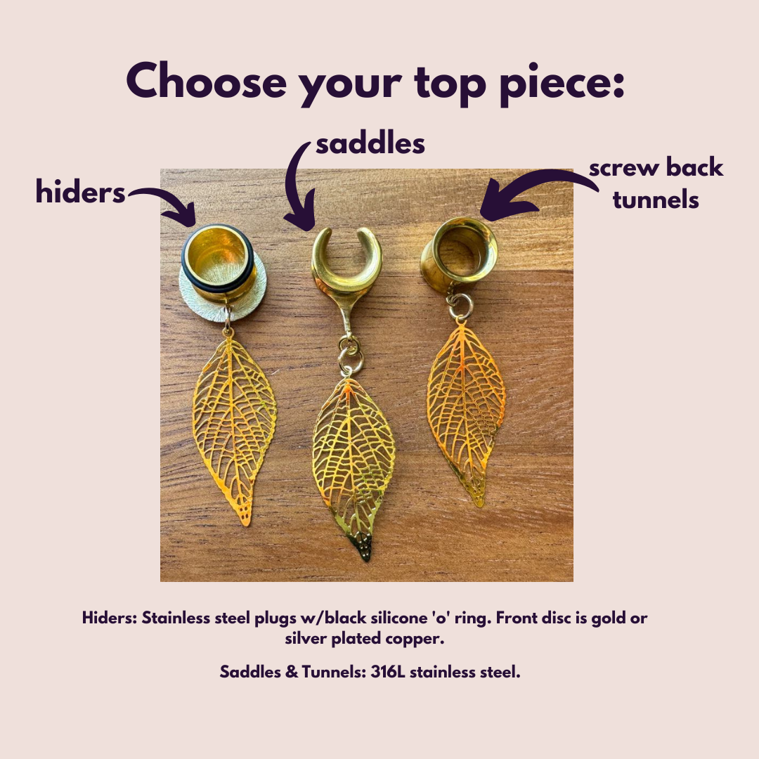 Gold Tone Leaves
