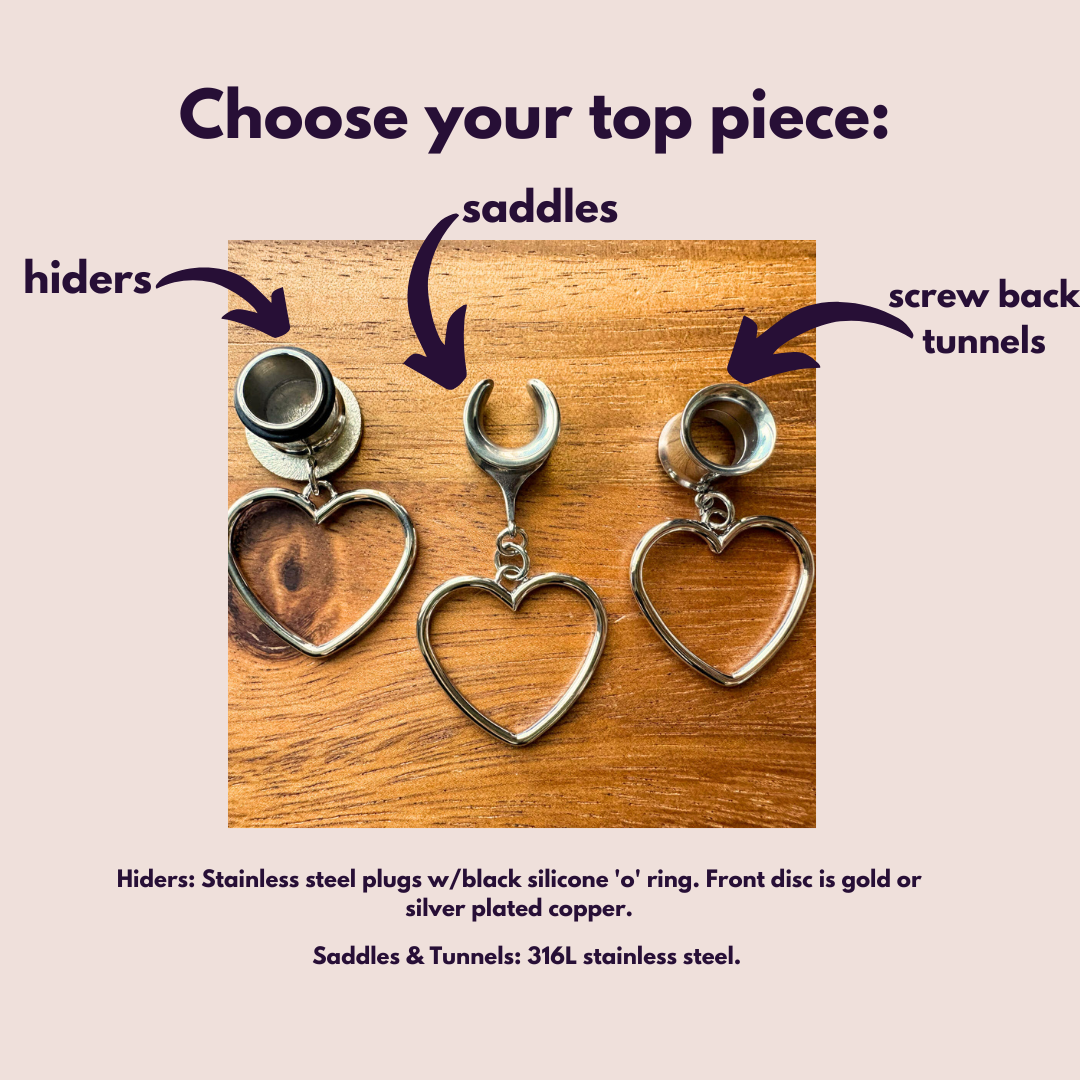 Silver Plated Hearts