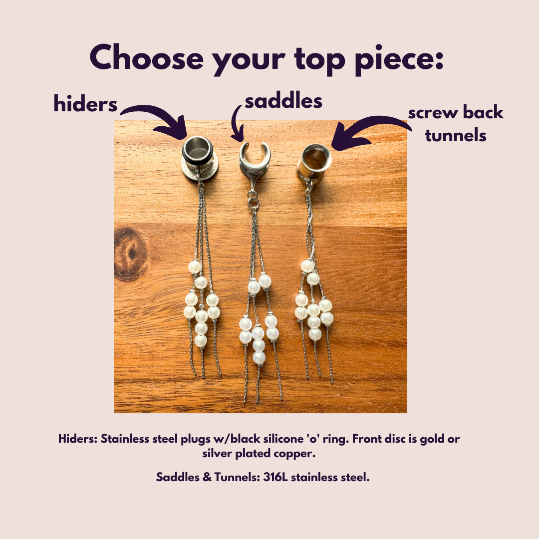 Silver Pearl Strands