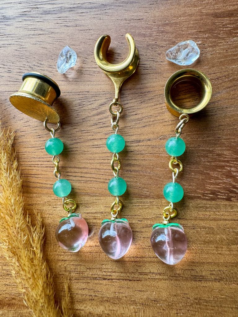 Aventurine Beads w/ Juicy Peaches