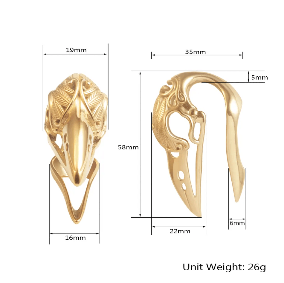 Bird Skull Ear Weights