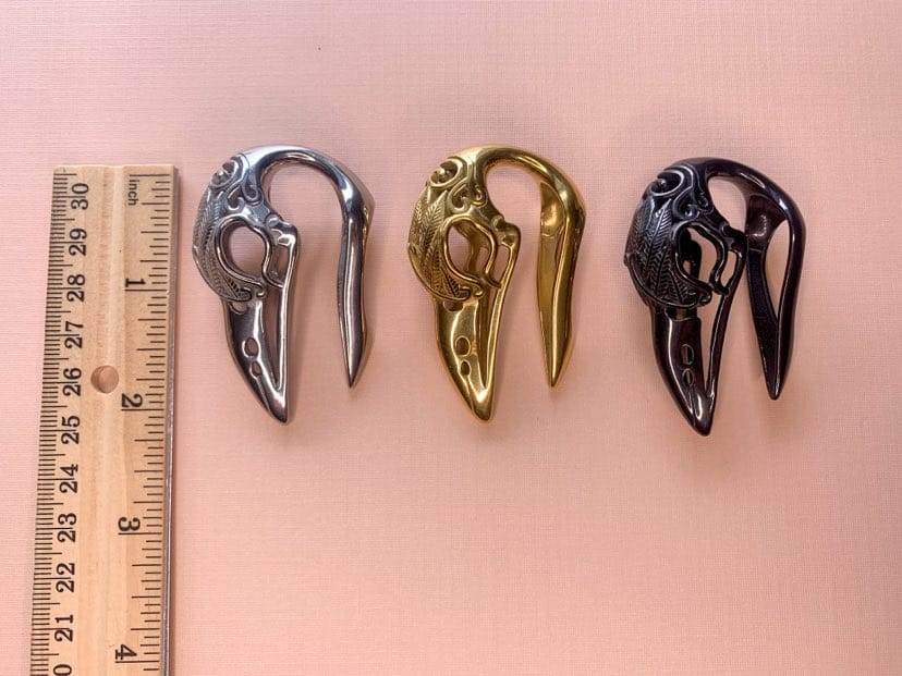 Bird Skull Ear Weights