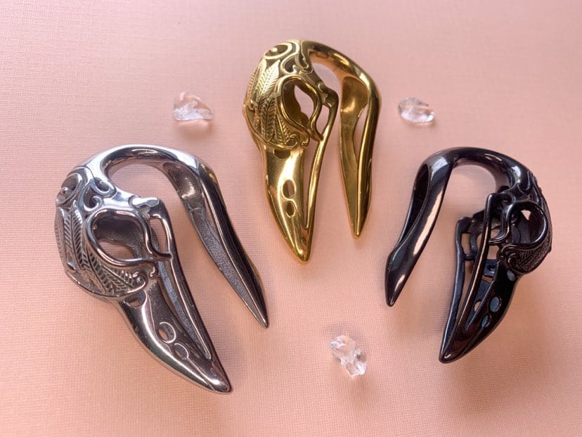 Bird Skull Ear Weights