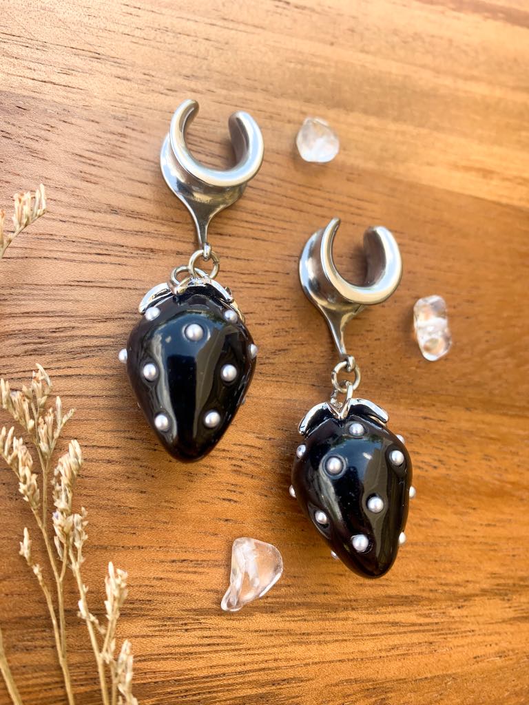 Black & Silver Strawberries