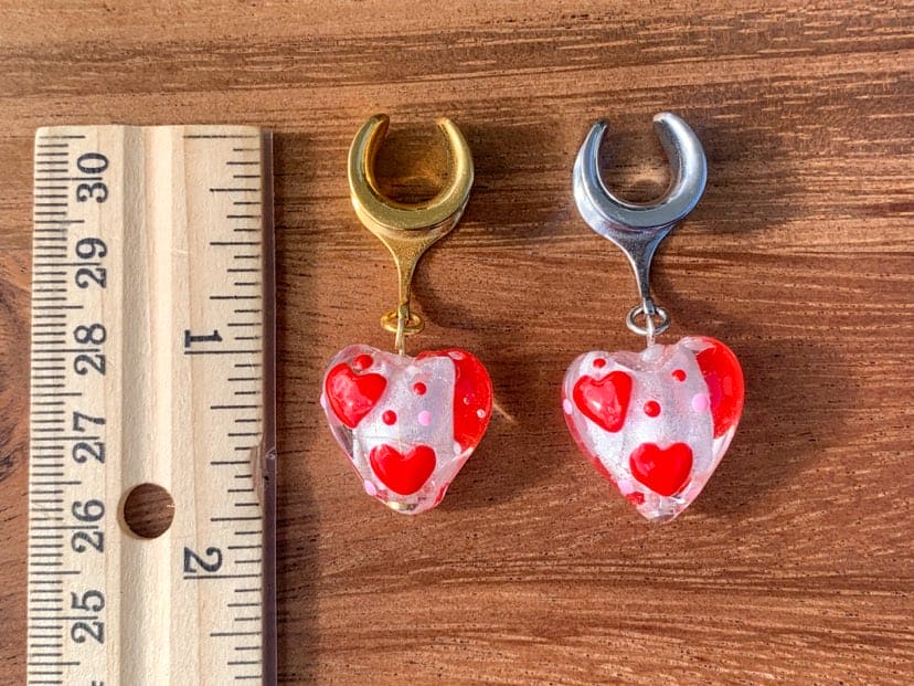 Clear Glass Hearts