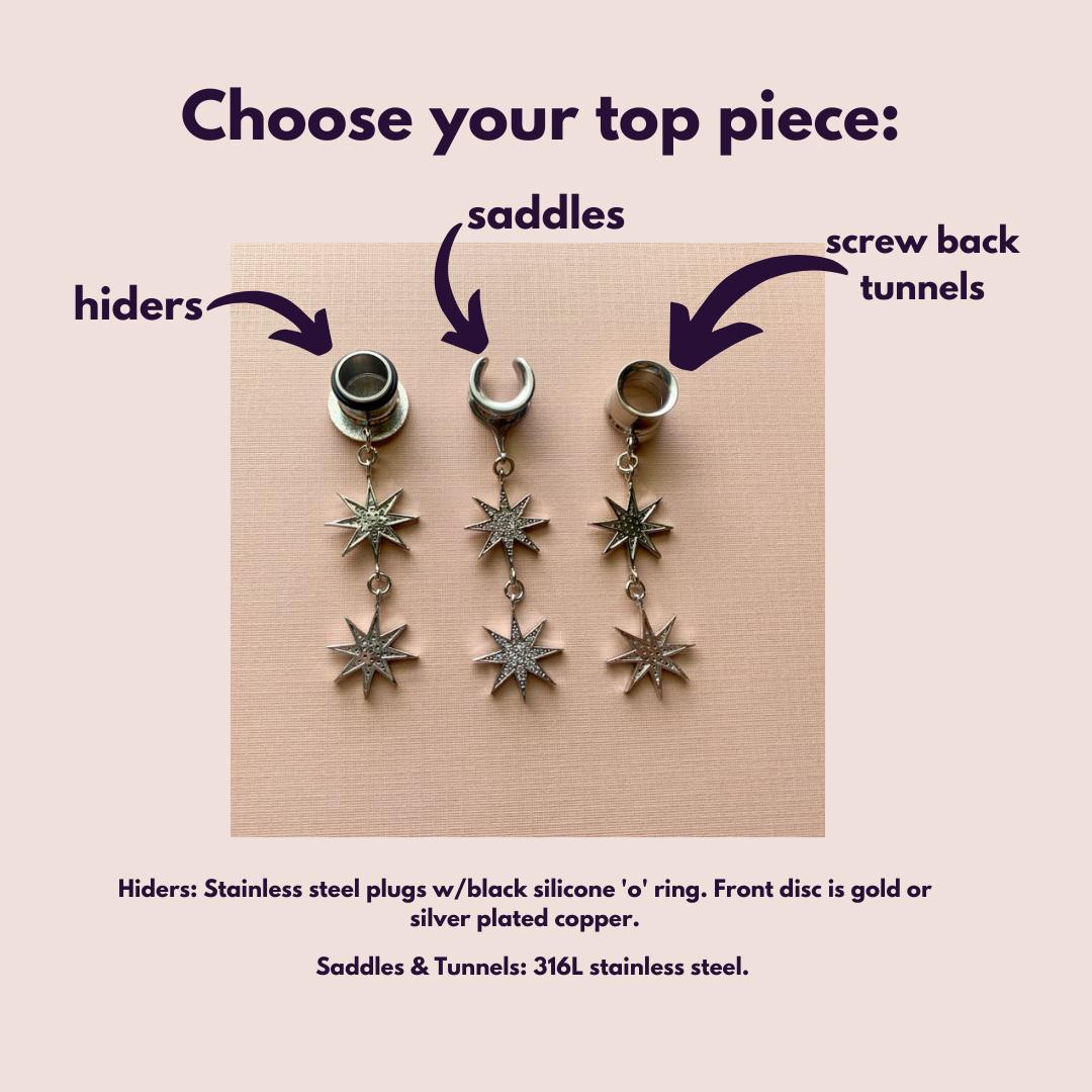 Rhodium Plated Stars