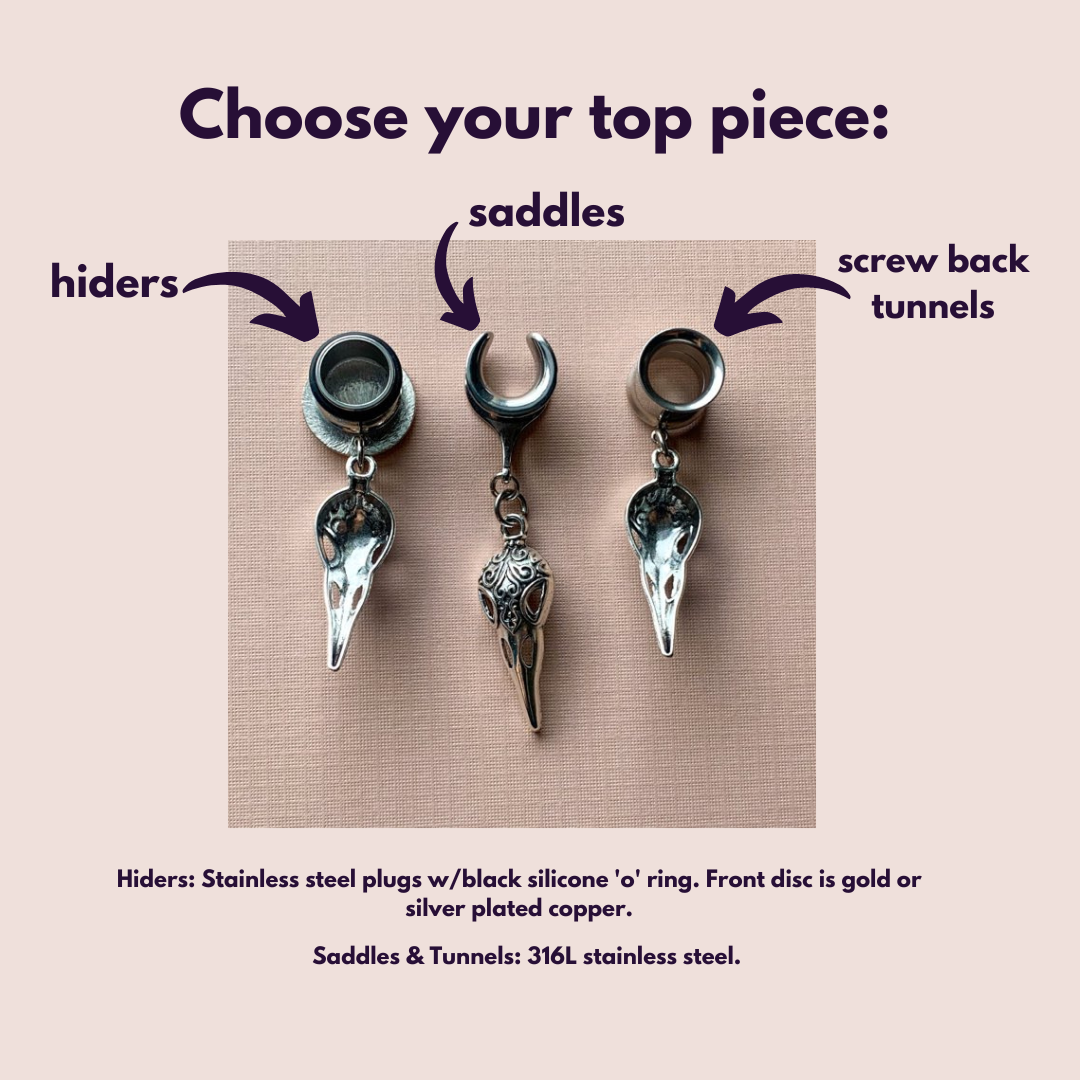 Silver Raven Skulls