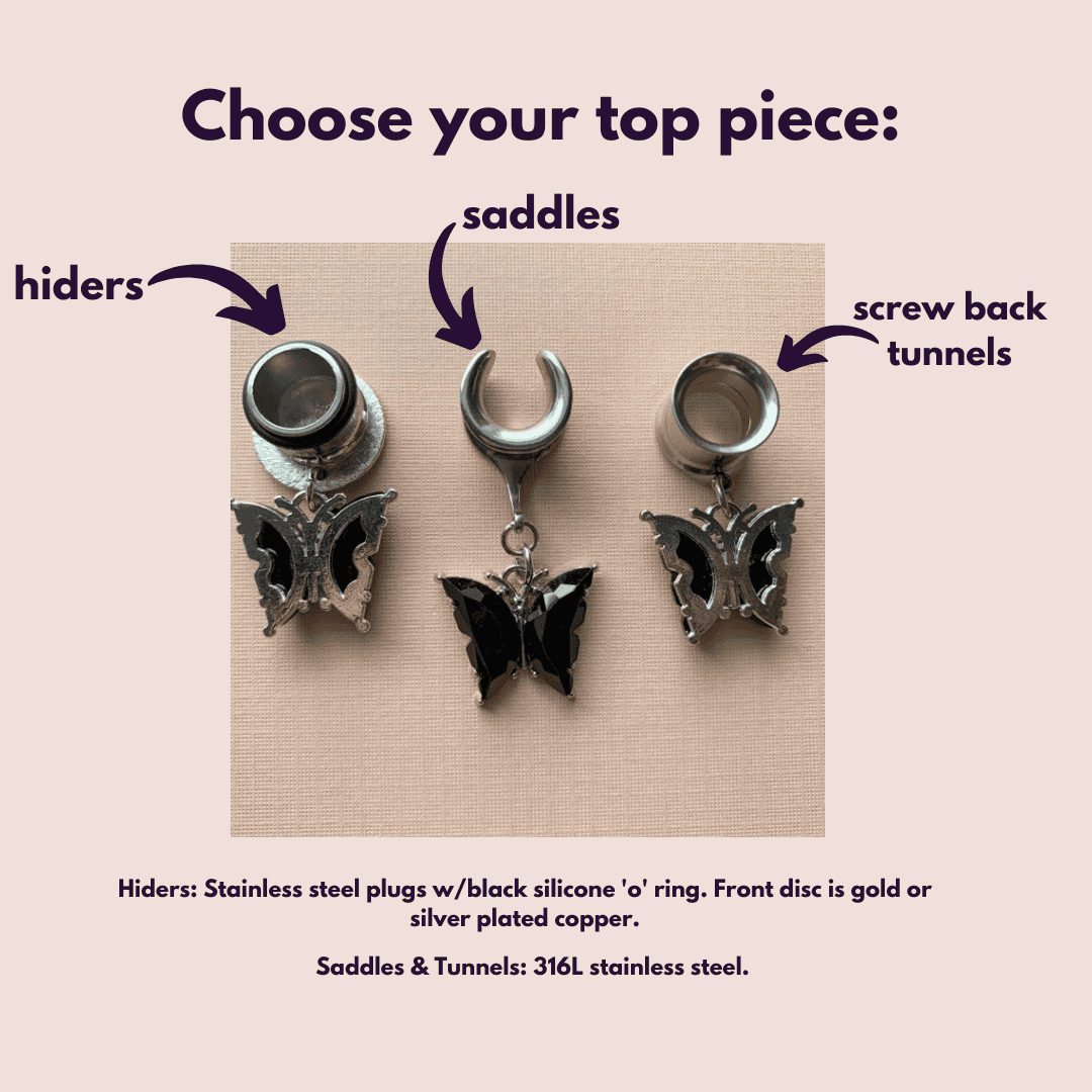 Black And Silver Butterflies