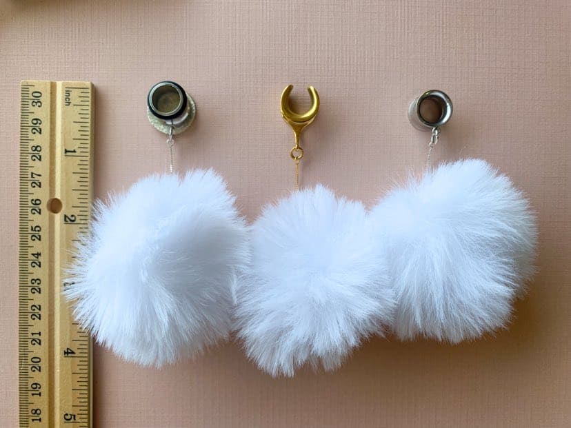 Fluffy White Poofs