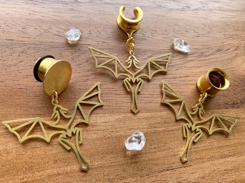 Gold Brass Dragons
