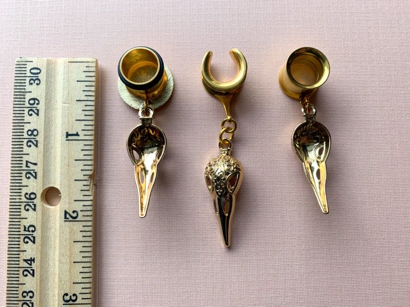 Gold Raven Skulls