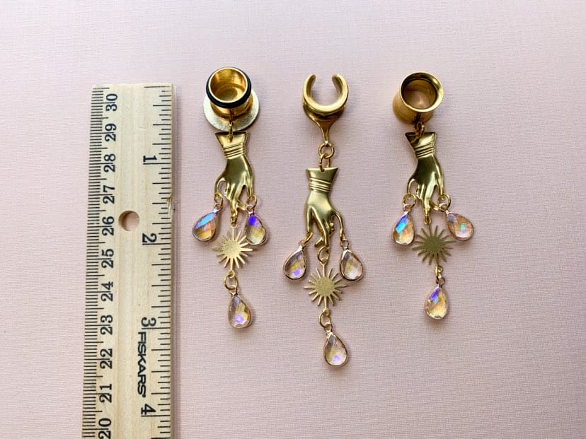 Gold 'Ethereal Touch' Dangles