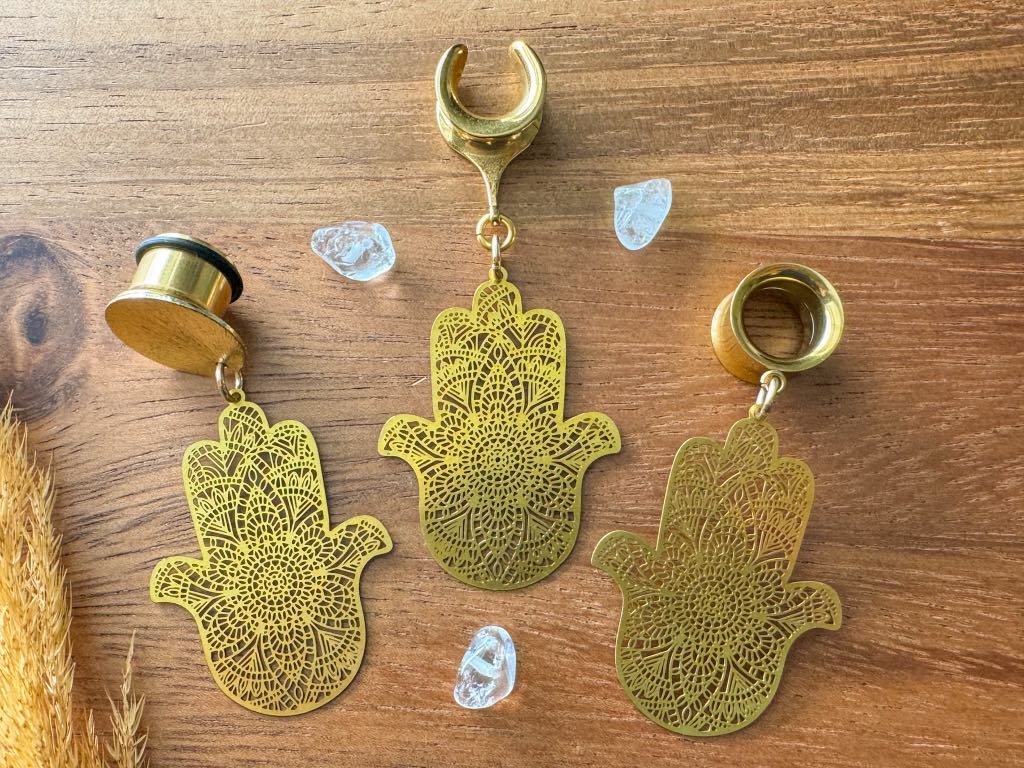 Gold Hamsa Dangles