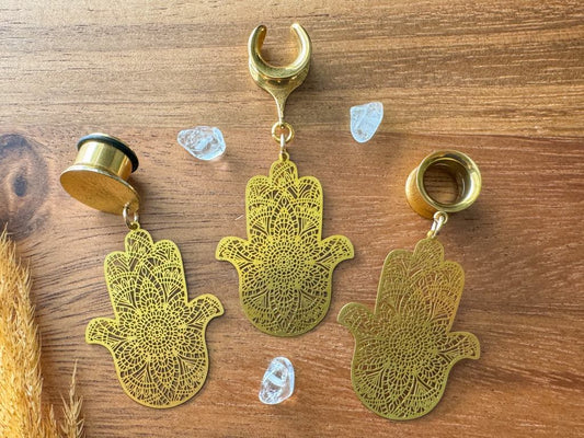 Gold Hamsa Dangles