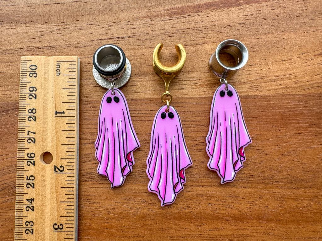 Gold or Silver Pink Ghosts