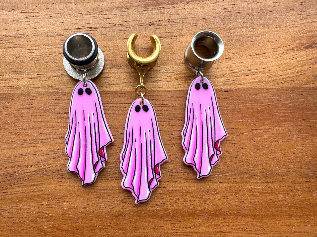 Gold or Silver Pink Ghosts