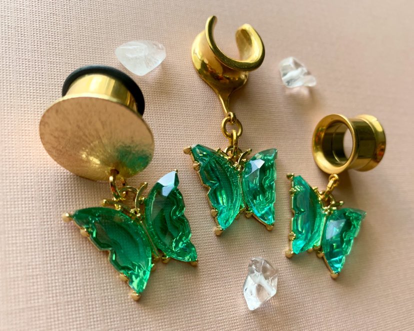 Green And Gold Butterflies