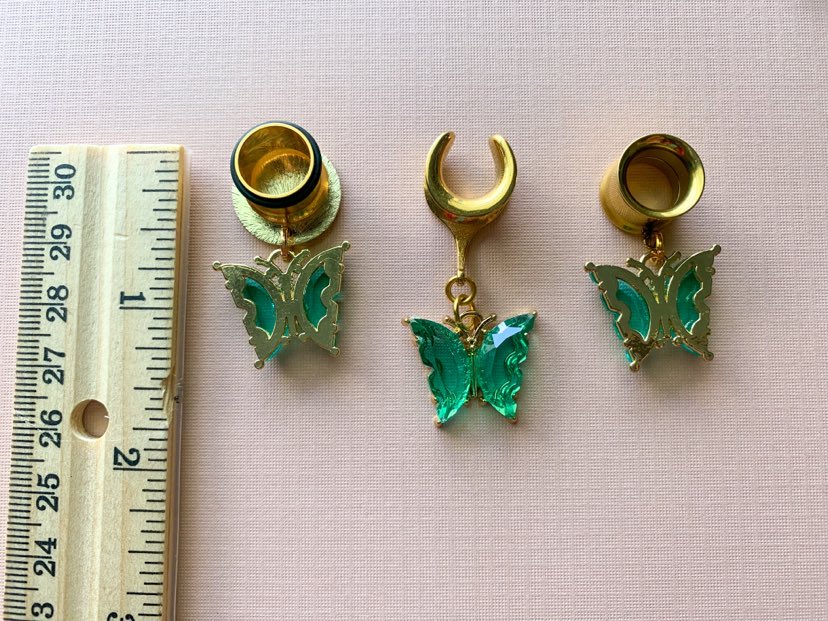 Green And Gold Butterflies