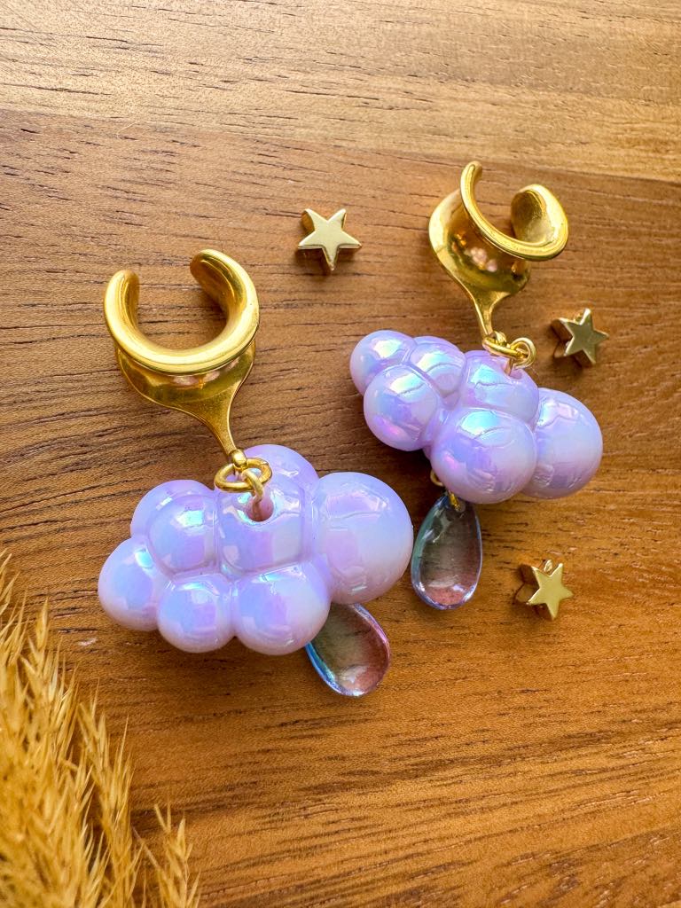 Light Purple & Gold Iridescent Rainclouds