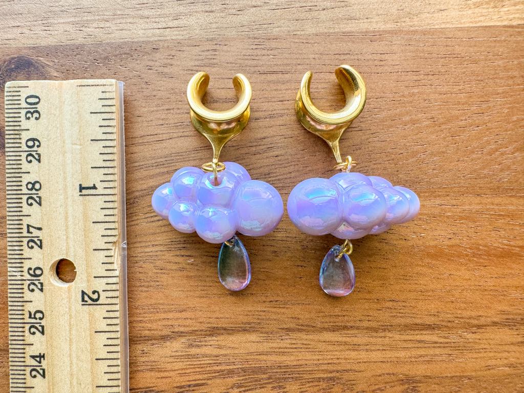 Light Purple & Gold Iridescent Rainclouds