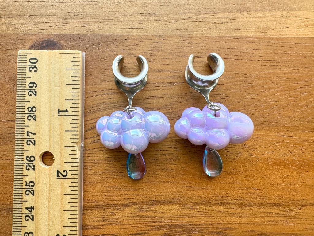 Light Purple & Silver Iridescent Rainclouds