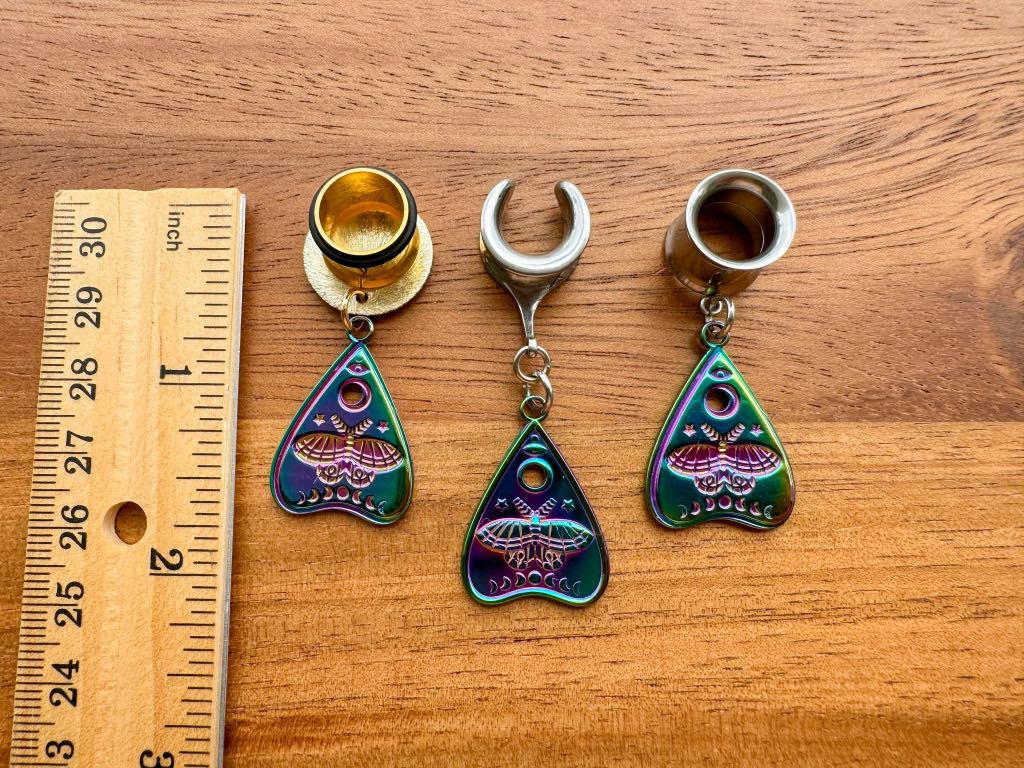 Metal Rainbow Moth Planchettes