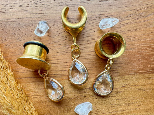 Mini Gold Glass Drops