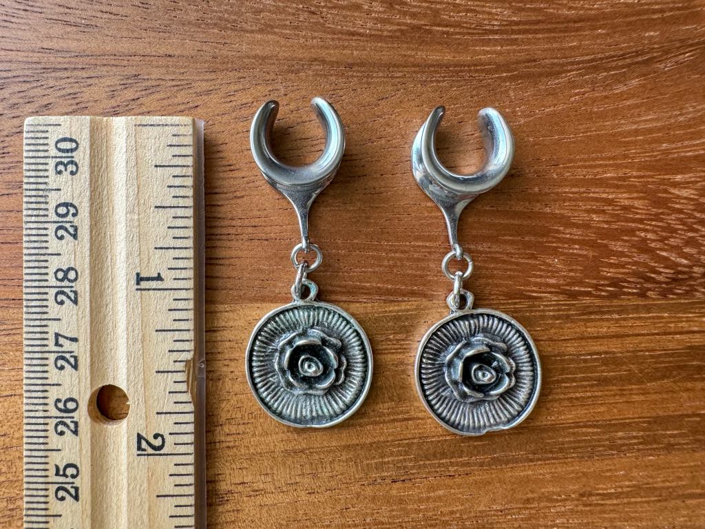 Rose Medallion Dangles