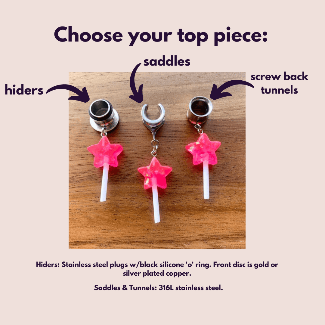 Pink Star Lollipops
