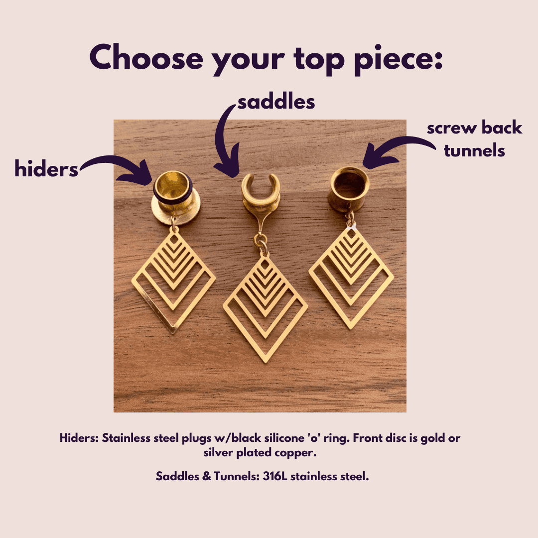 Diamond Shape Cutout Dangles