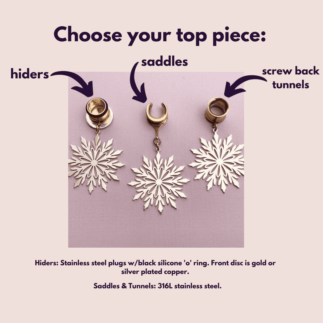 Golden Steel Snowflakes