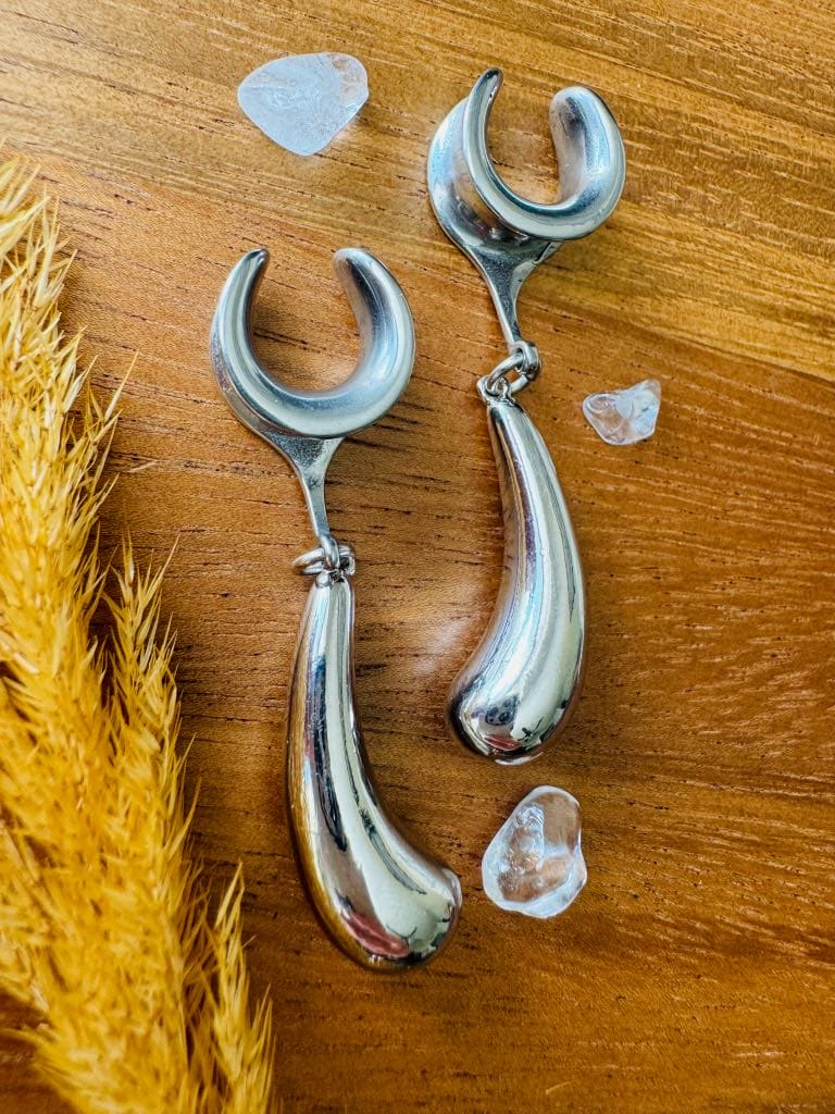 Silver Gilded Drops