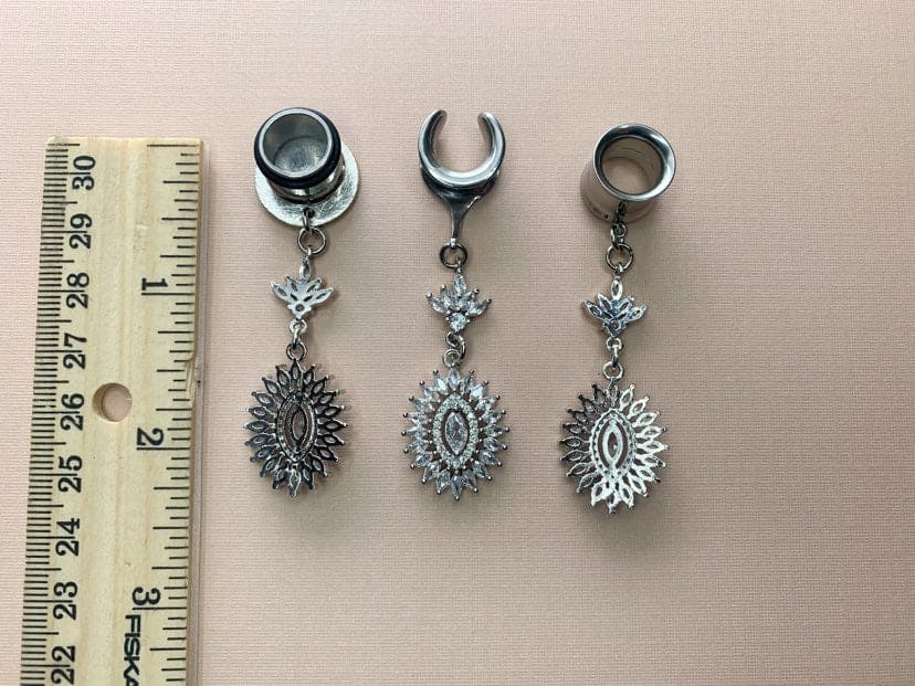 Radiant Silver Bridal Dangles