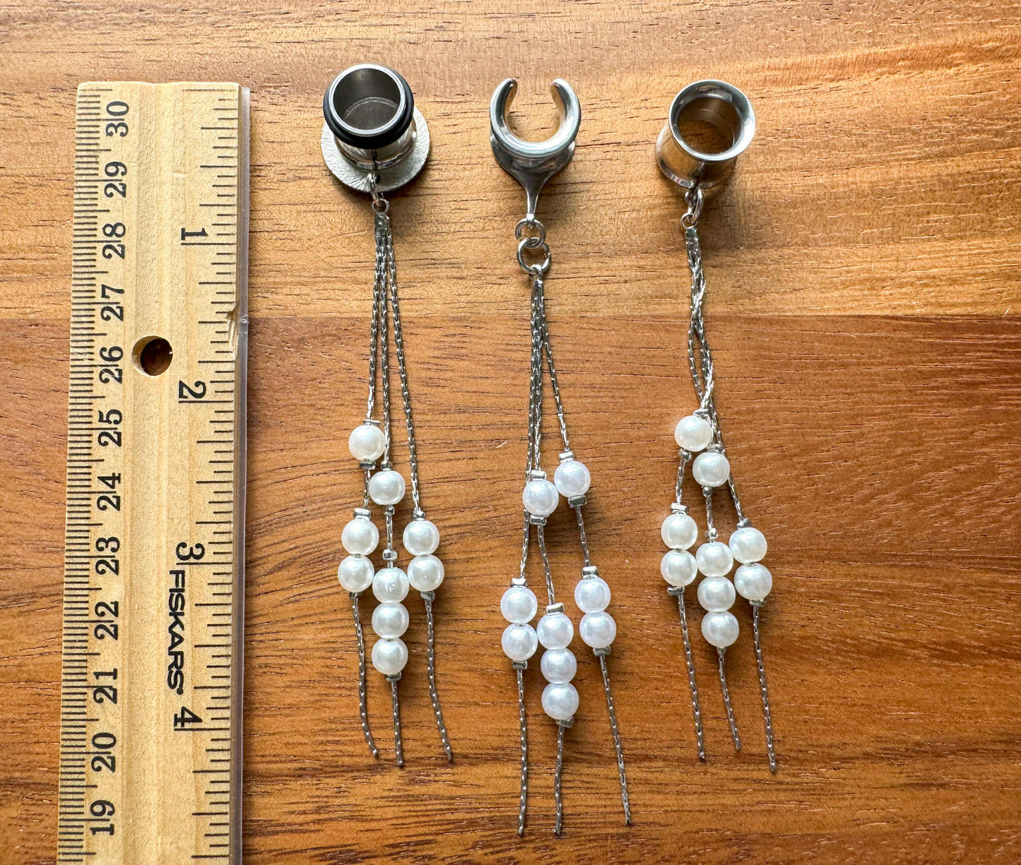 Silver Pearl Strands