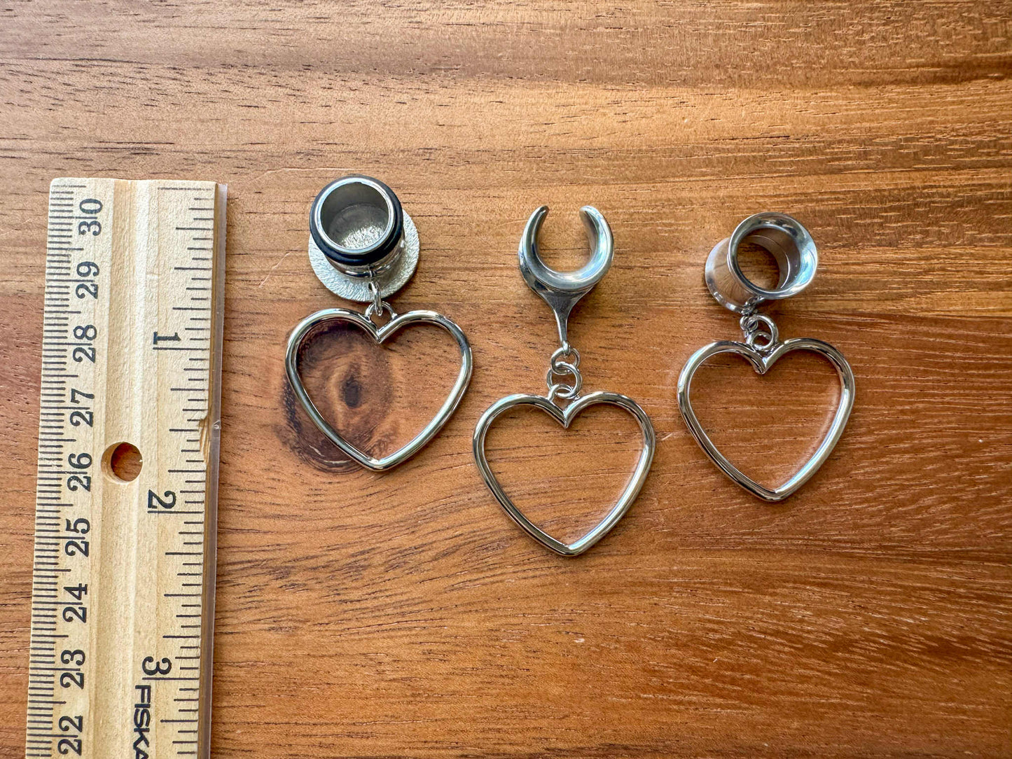 Silver Plated Hearts
