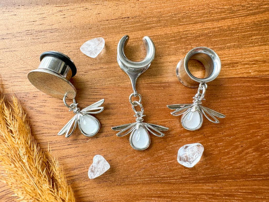 Dainty Silver Bees
