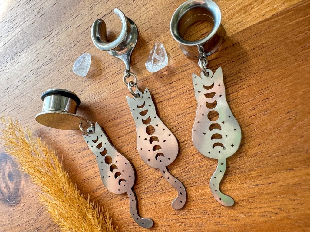 Stainless Steel Celestial Cats