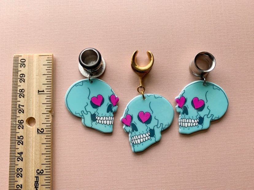 Teal & Pink Skulls