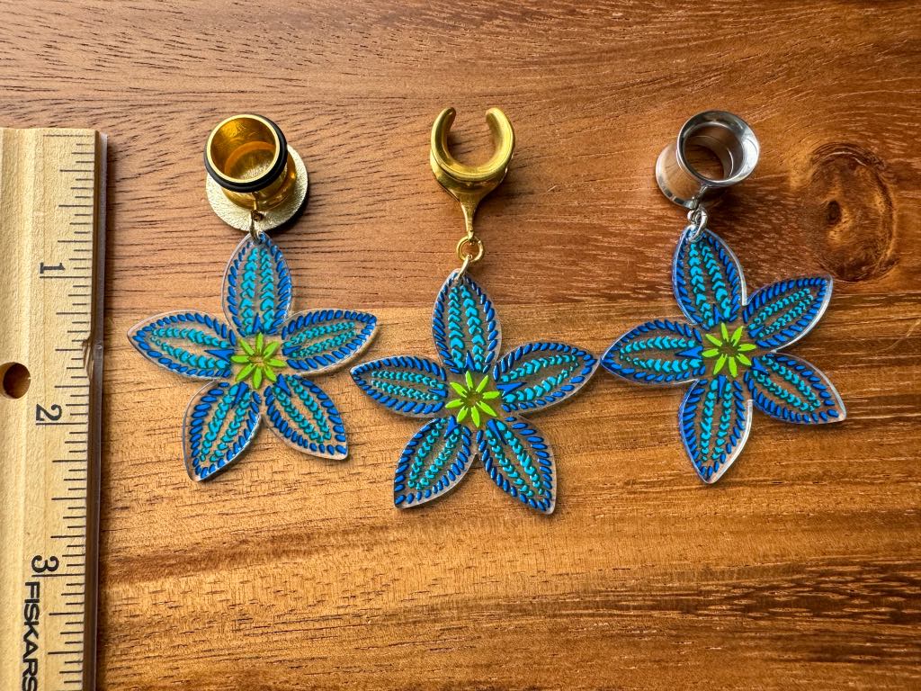 Tropical Blue Flowers
