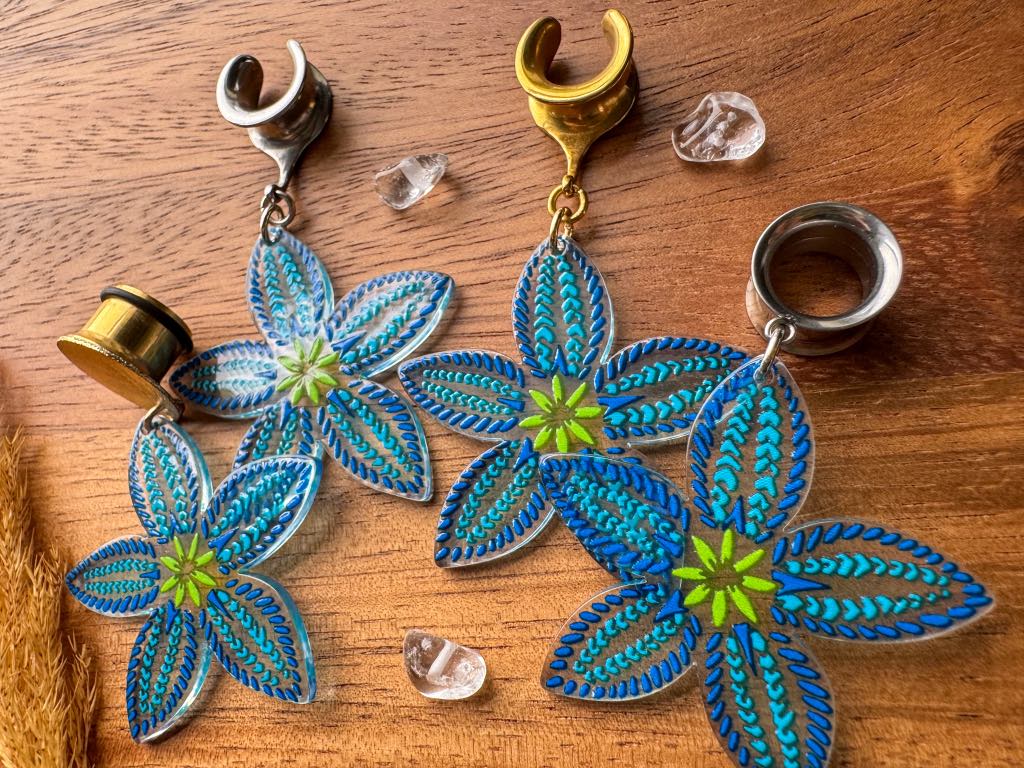 Tropical Blue Flowers