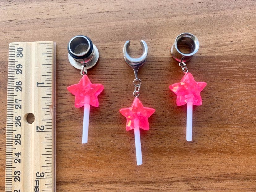 Pink Star Lollipops